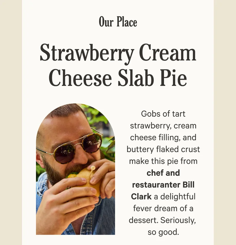 Strawberry Cream Cheese Slab Pie