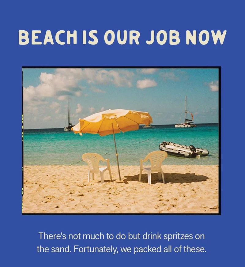 Beach is our job now