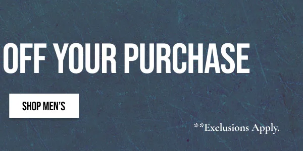 Shop Men's *Exclusions Apply.