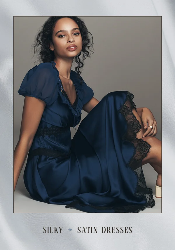 Silky satin dresses