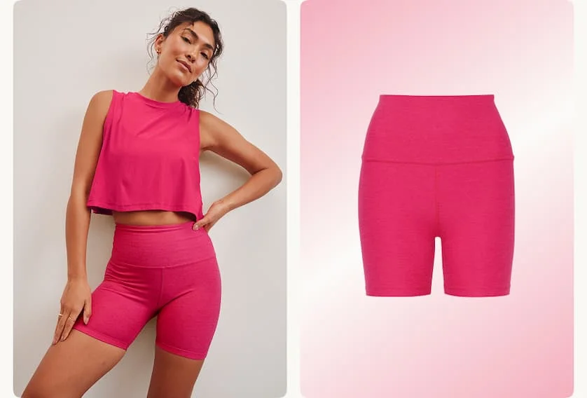 Spacedye Keep Pace 5" Short in Vivid Pink Heather