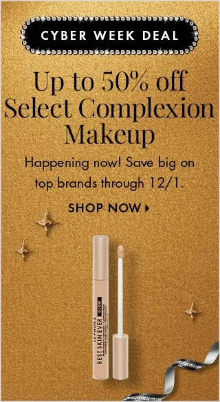 Up to 50% off Select Complexion