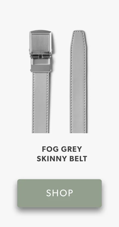 Fog Grey Skinny Belt