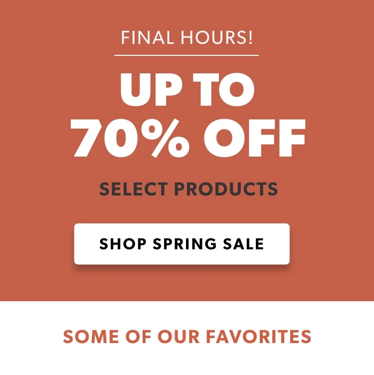 LAST CHANCE TO SAVE UP TO 70% OFF Prices go up at midnight! LAST CHANCE TO SAVE UP TO 70% OFF Prices go up at midnight!