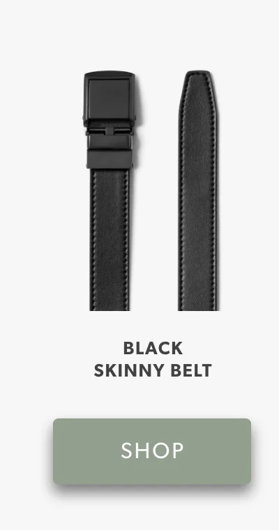 Black Skinny Belt