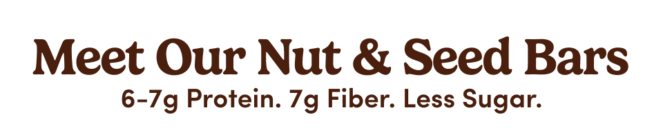 Meet Our Nut & Seed Bars