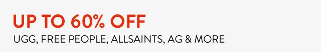 Up to 60% off.