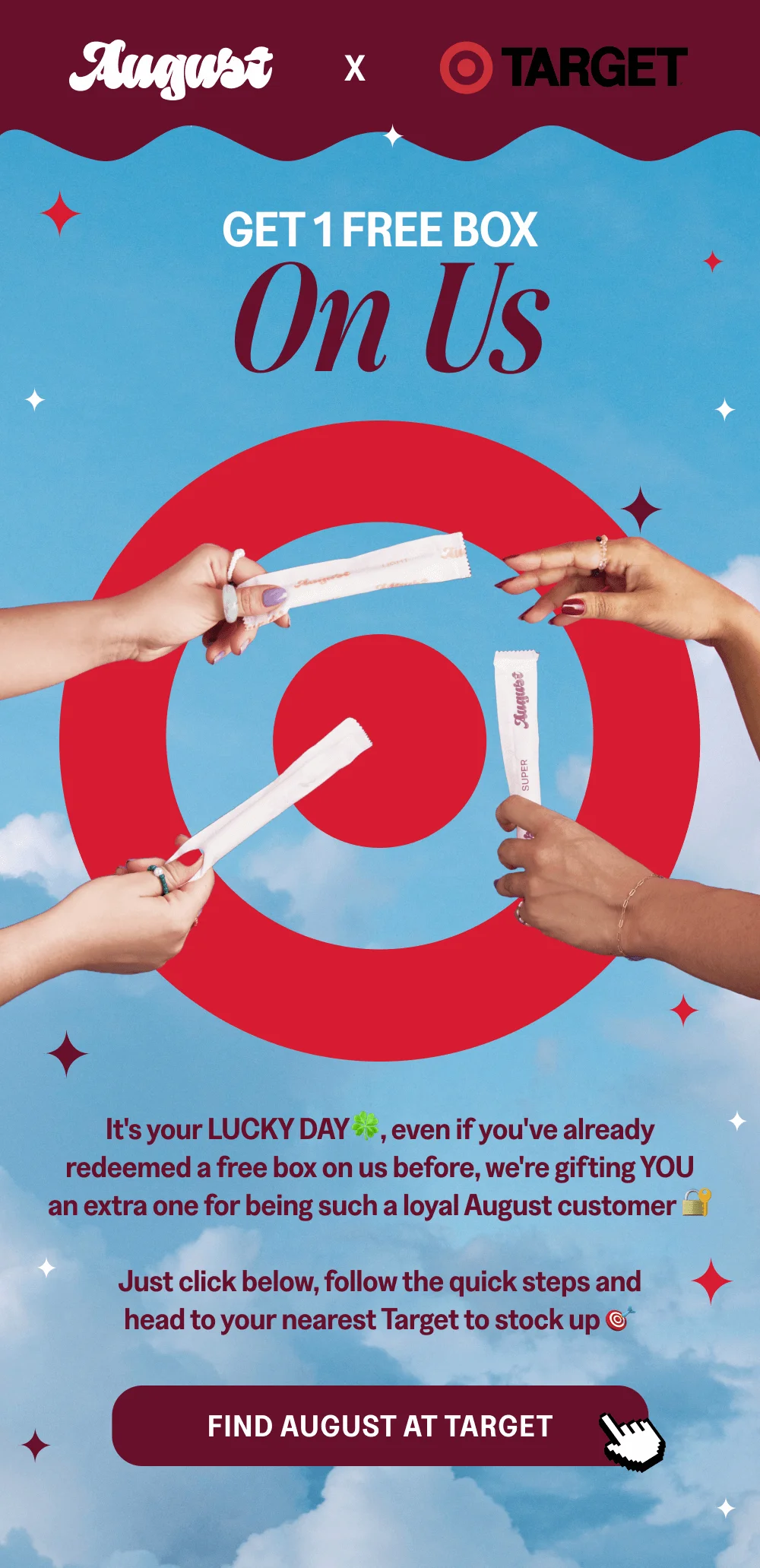 [ Find August At Target ]