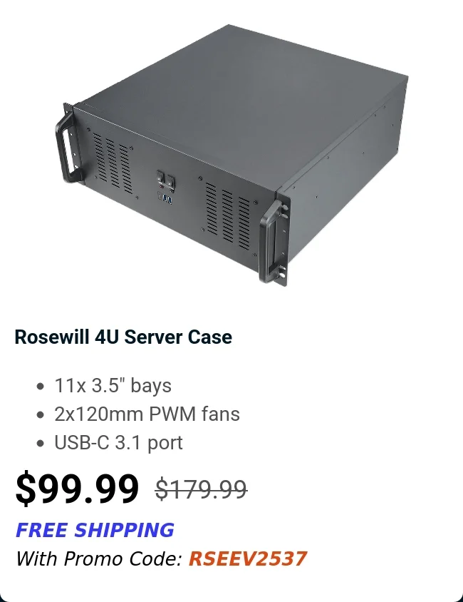 Rosewill 4U Server Case