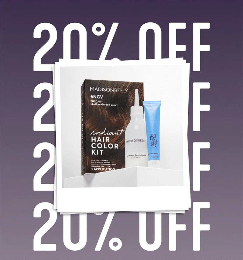 20% off hair color kit