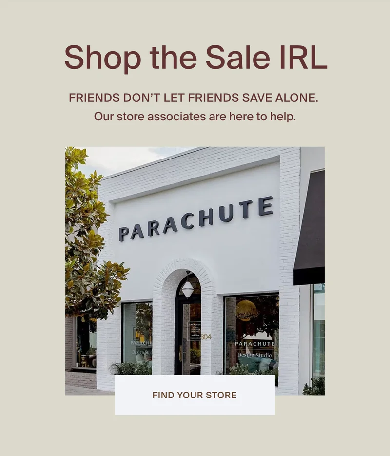 Find your store to shop the Sale IRL