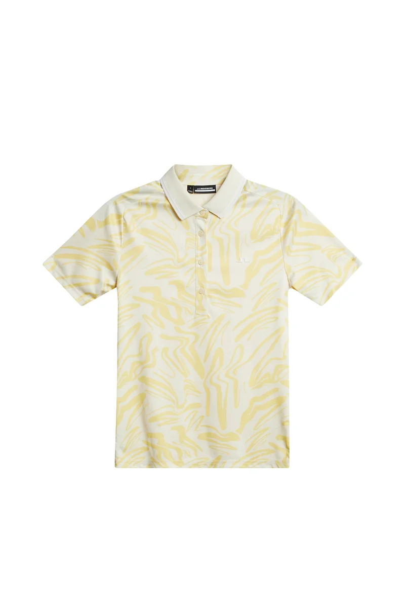 Image of Georgia Print Polo / Scribble Sunshine