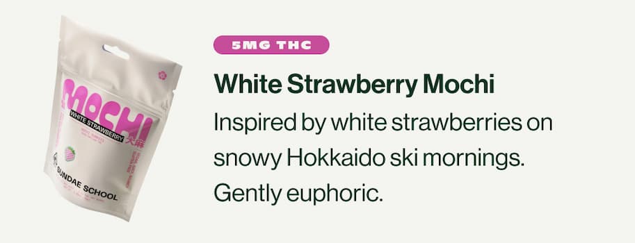 White Strawberry Mochi
