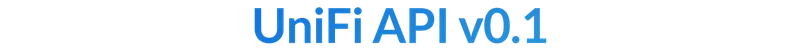UniFi API v0.1