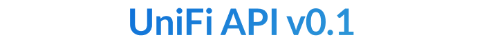 UniFi API v0.1