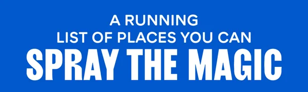 A running list of places you can