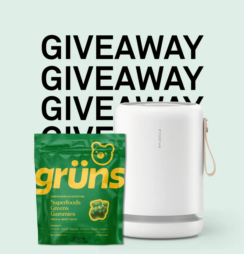 Giveaway Molekule x Grüns
