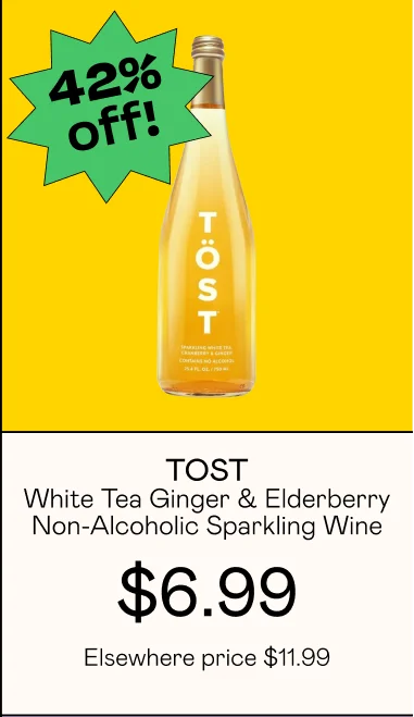 White Tea Ginger & Elderberry Non-Alcoholic Sparkling Wine