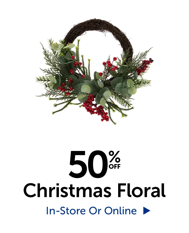50% Off Christmas Floral