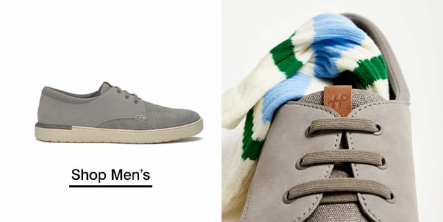 The men’s Bear sneaker in Light Grey suede.