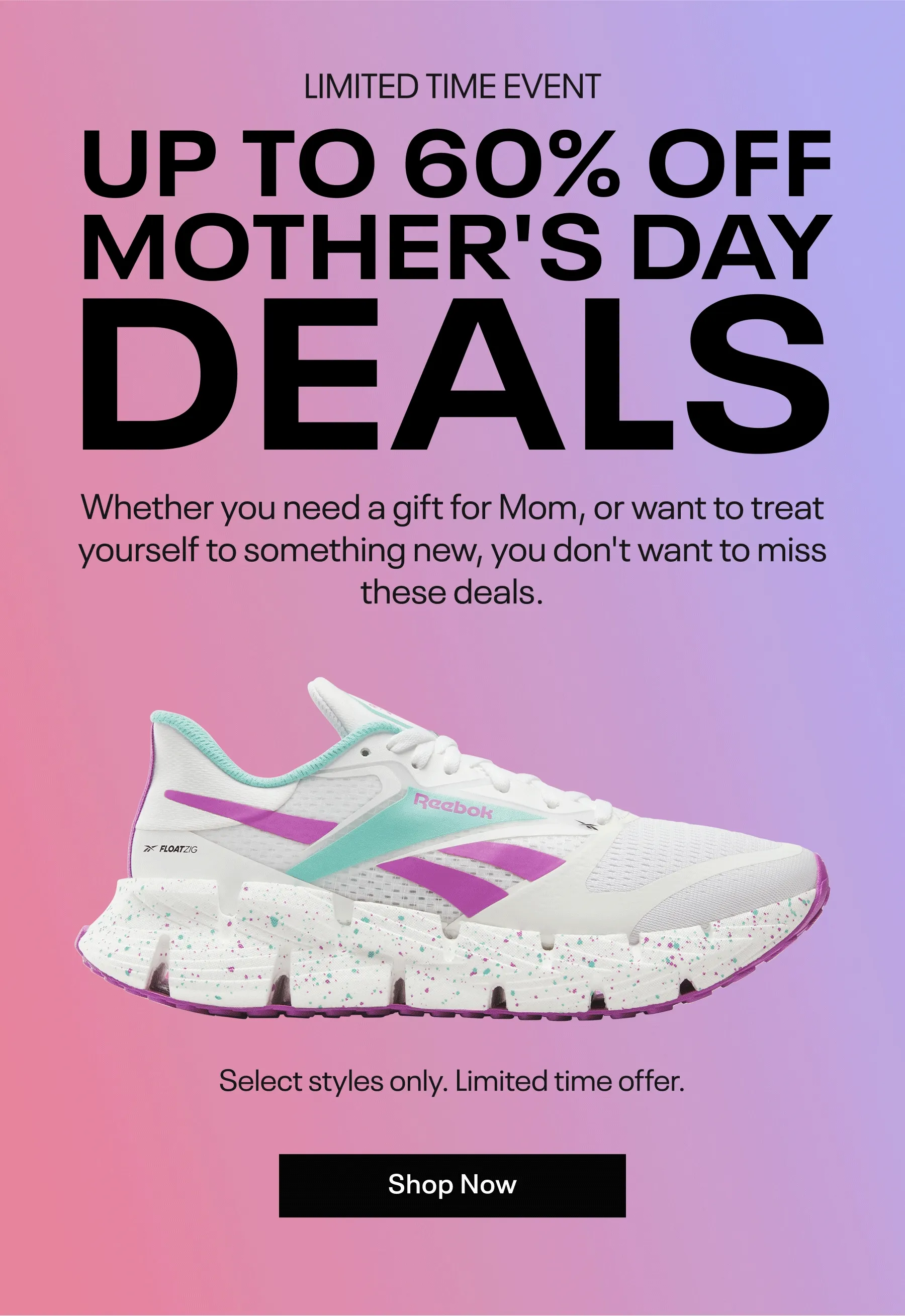 Save up to 60% Off