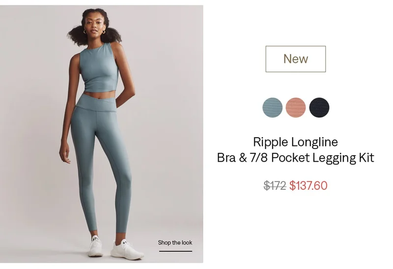 Ripple Longline Bra & 7/8 Pocket Legging Kit. NEW. Shop now