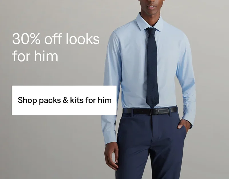 Up to 30% off looks for him. Shop packs & kits for him.