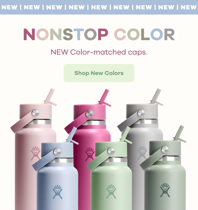 NONSTOP COLOR New Color-matched caps | Shop New Colors