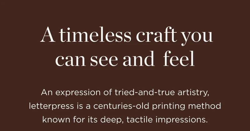 A Timless Craft You Can See and Feel