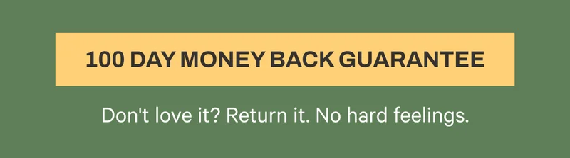 100 Day Money Back Guarantee