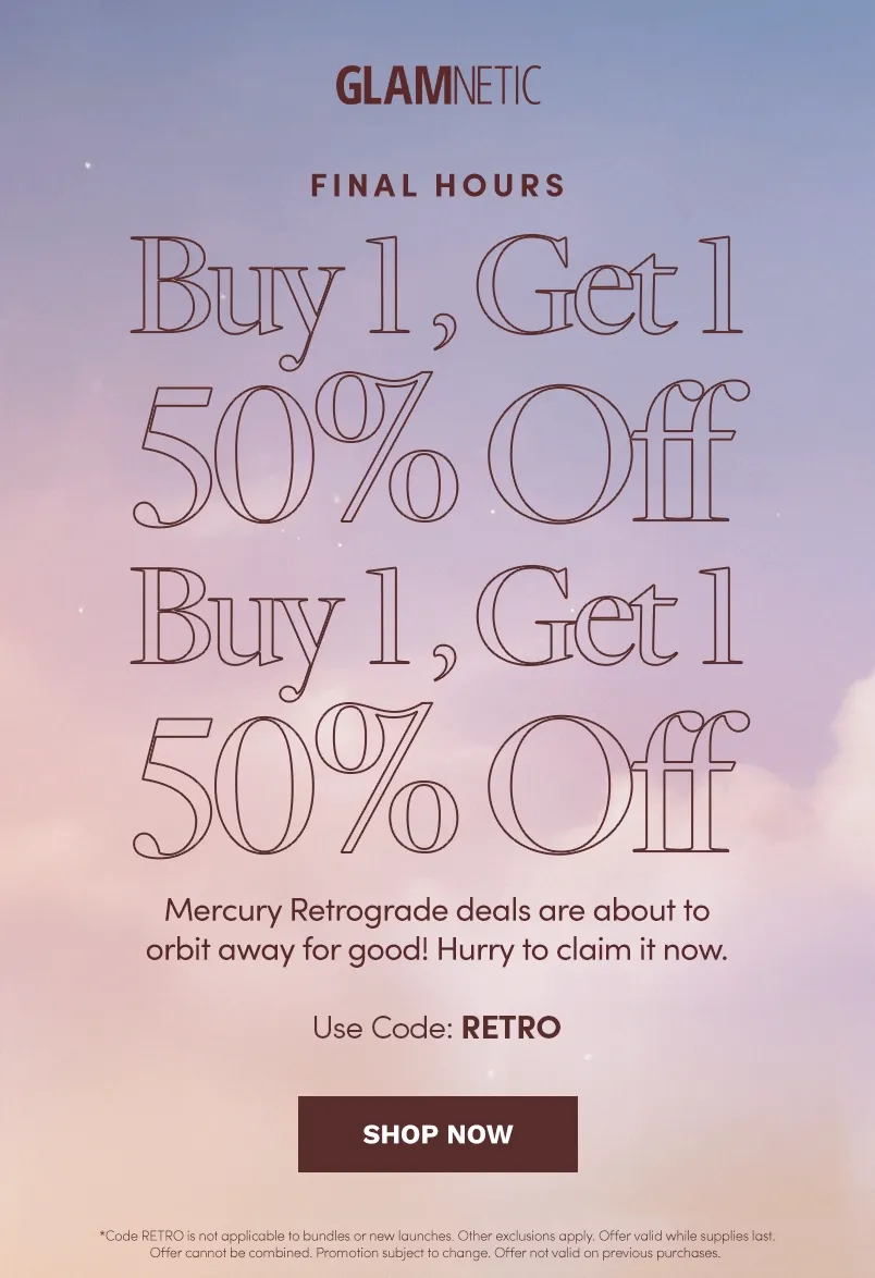 Shop BOGO 50% Off with code Retro