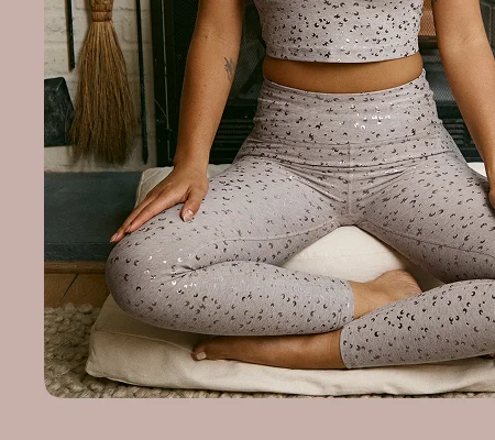 Chai Mini Moons SoftShine High Waisted Midi Legging in Chai Mini Moons
