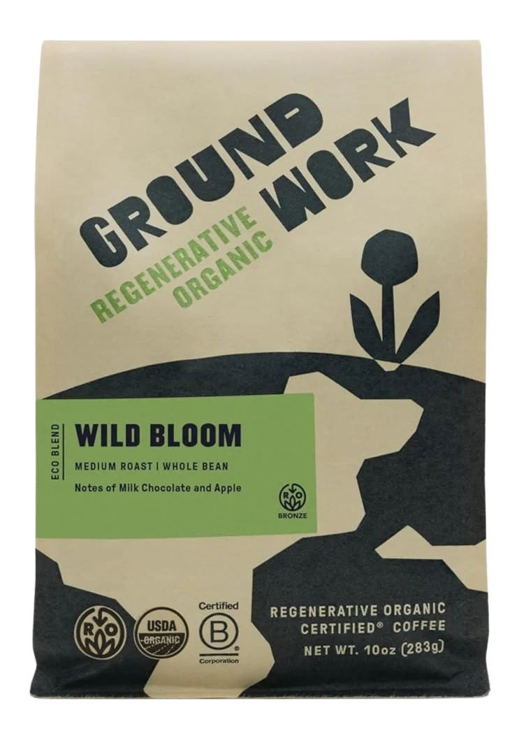 Image of Groundwork Coffee Wild Bloom Organic Medium Roast Whole Bean Coffee