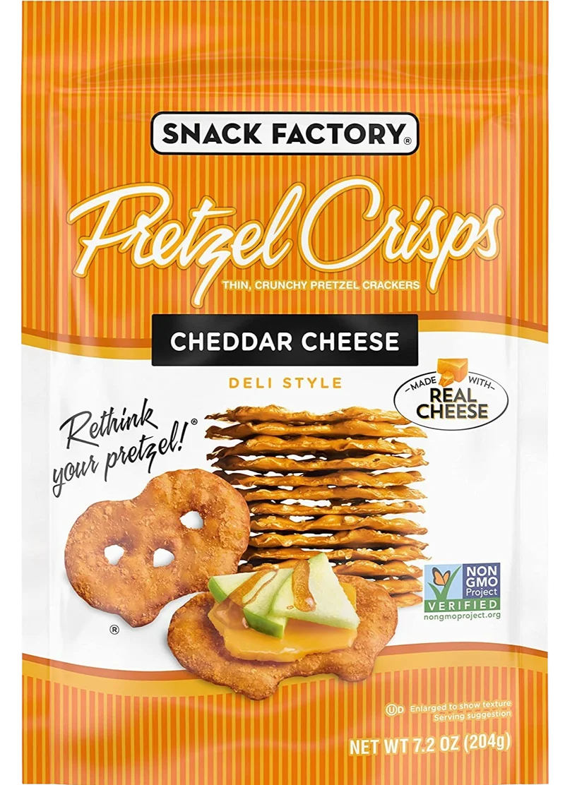 Image of Snack Factory Cheddar Cheese Pretzel Crisps