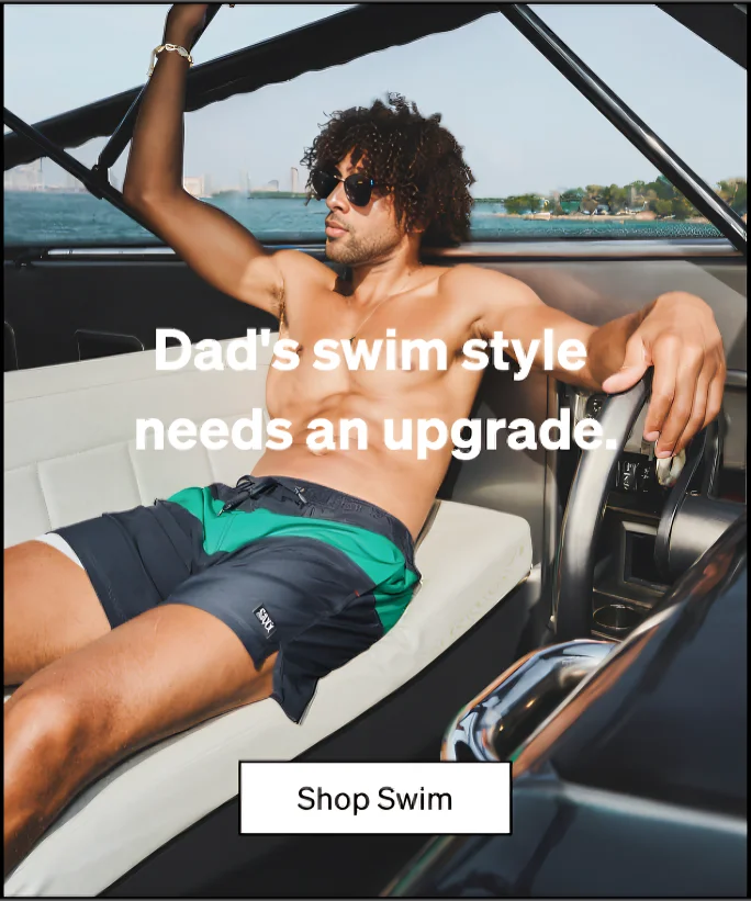 Dad's swim style needs an upgrade.