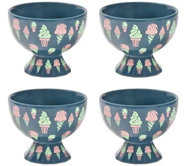 Temp-tations Seasonal Set of (4) 16-oz Ice Cream Cups