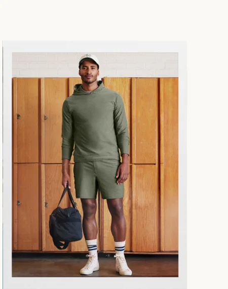 Spacedye Go-To Men's Hoodie in Grey Sage Heather