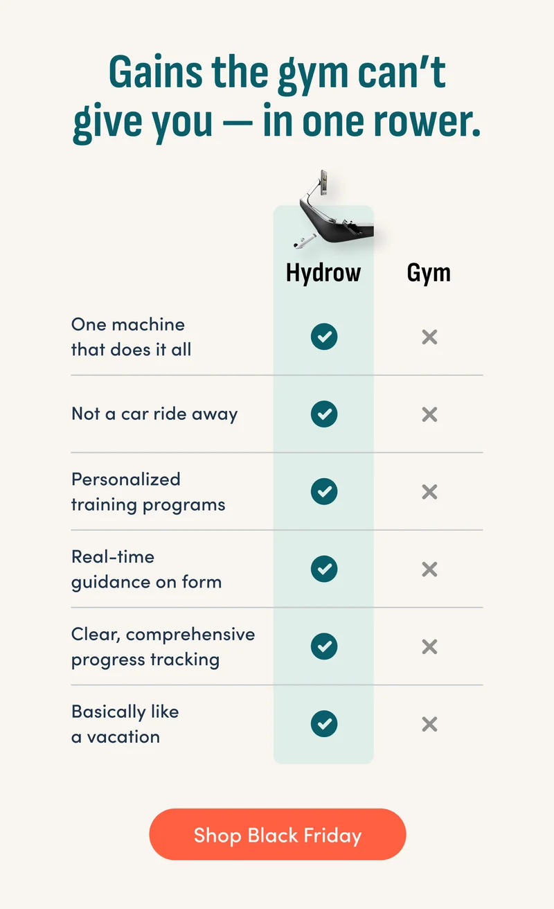 Gains the gym can't give you - in one rower. Shop Black Friday,