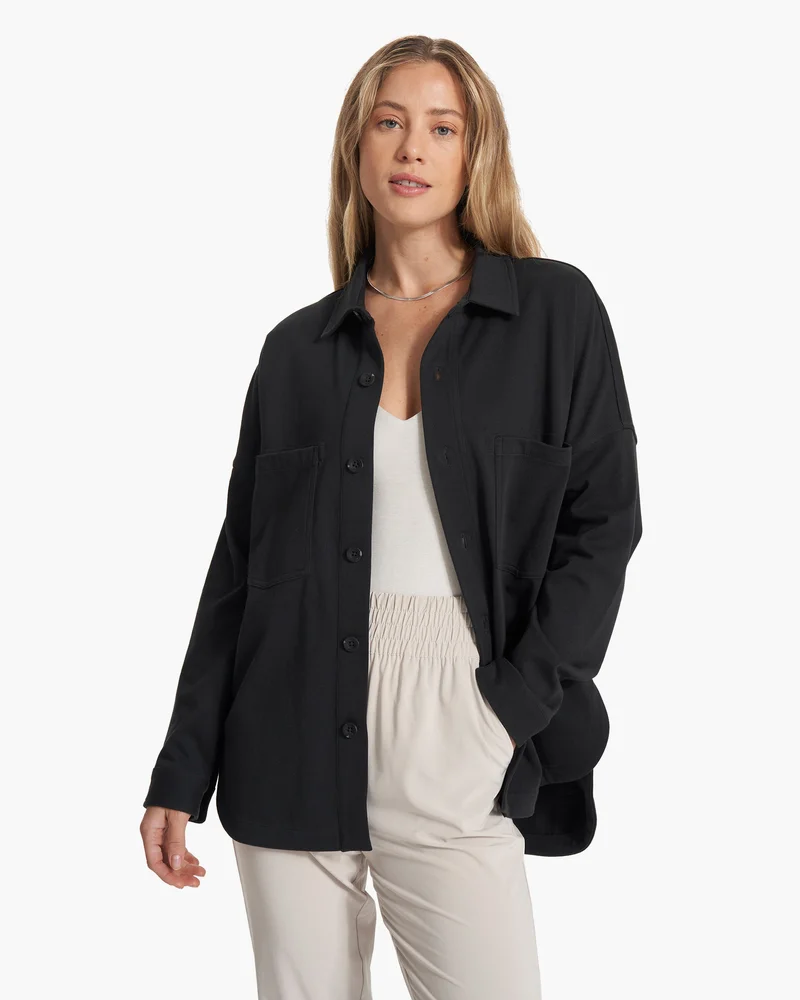 Image of Mackenzie Shirt Jacket | Washed Black