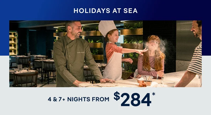 Holidays at Sea – 7+ Nights – Click to View Cruises & Book Now