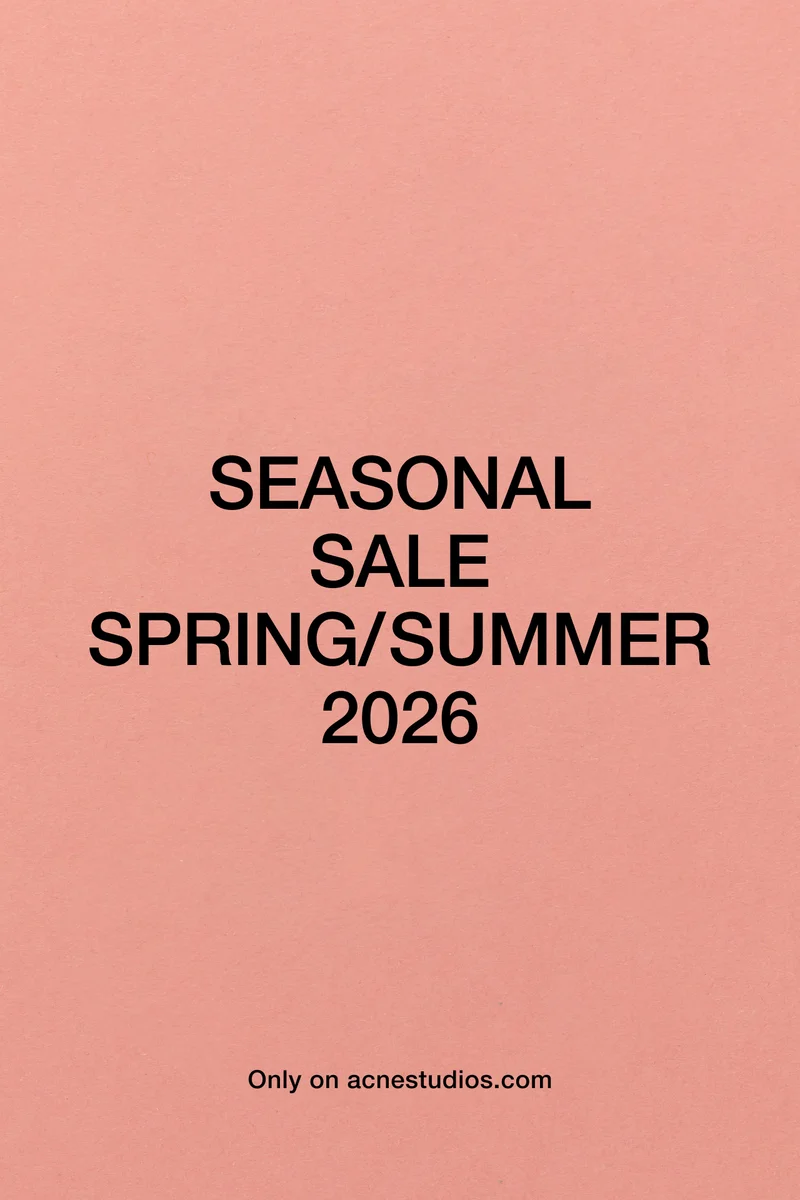 Acne Studios SS26 Sale