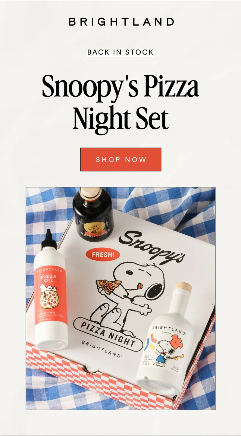 Snoopy's Pizza Night Set