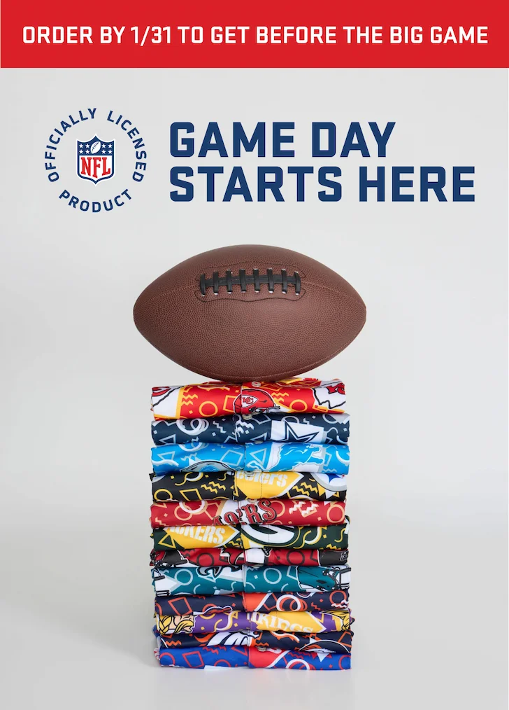 GAME DAY STARTS HERE: Shop The NFL By Chubbies Collection