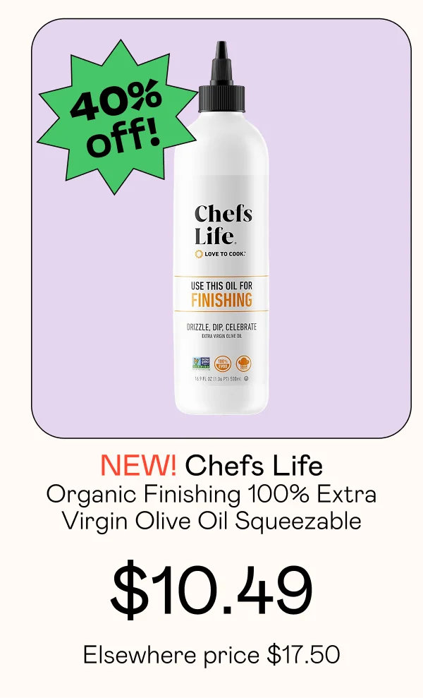 Organic Finishing 100% Extra Virgin Olive Oil Squeezable