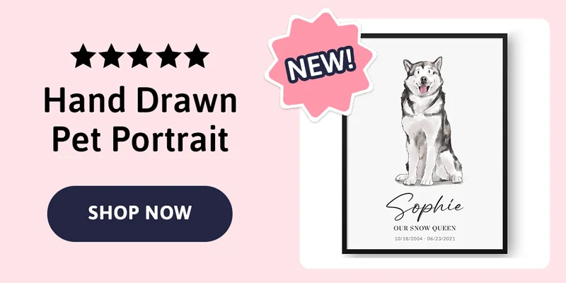 NEW: Hand Drawn pet portrait