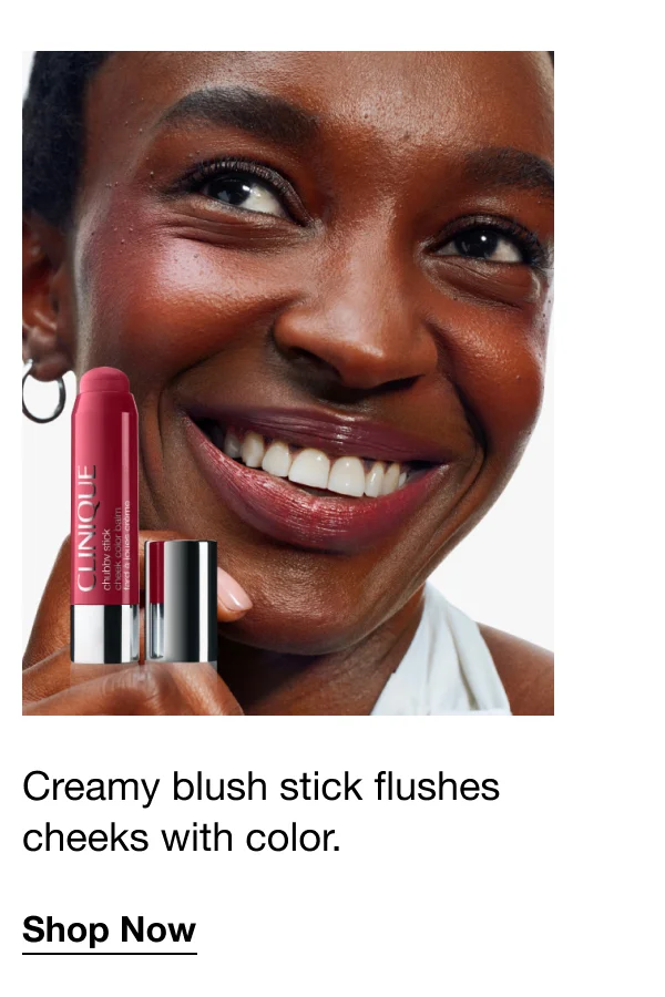Creamy blush stick flushes cheeks with color. | Shop Now