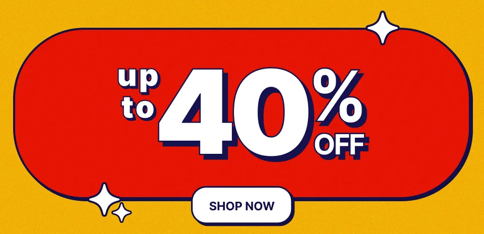 Up to 40% Off Sitewide