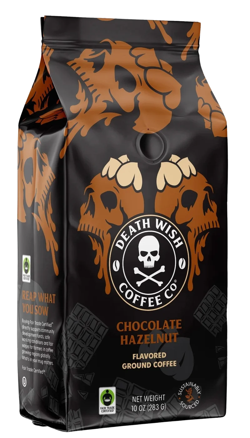 Image of Death Wish Coffee Co. Chocolate Hazelnut Ground Coffee