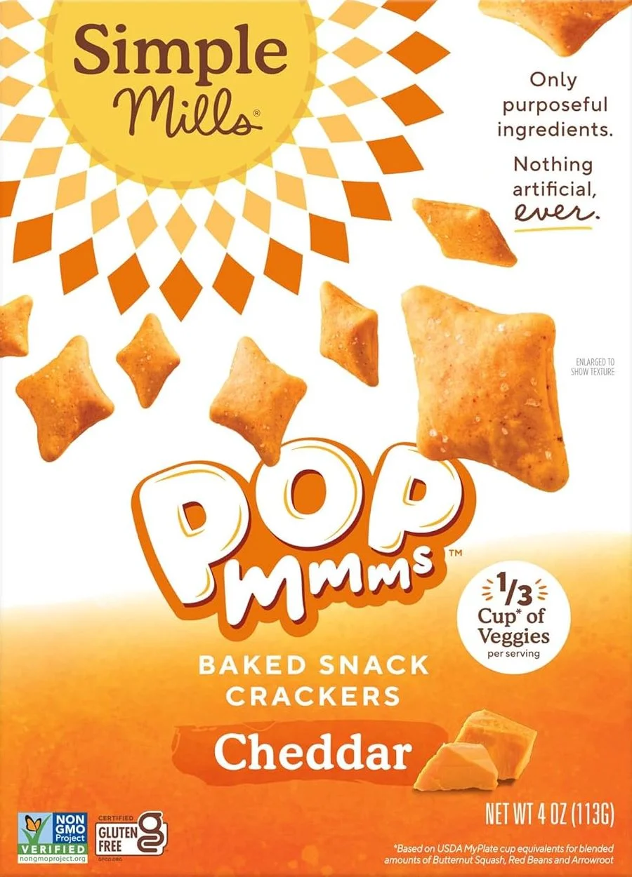 Image of Simple Mills Cheddar Baked Snack Cracker