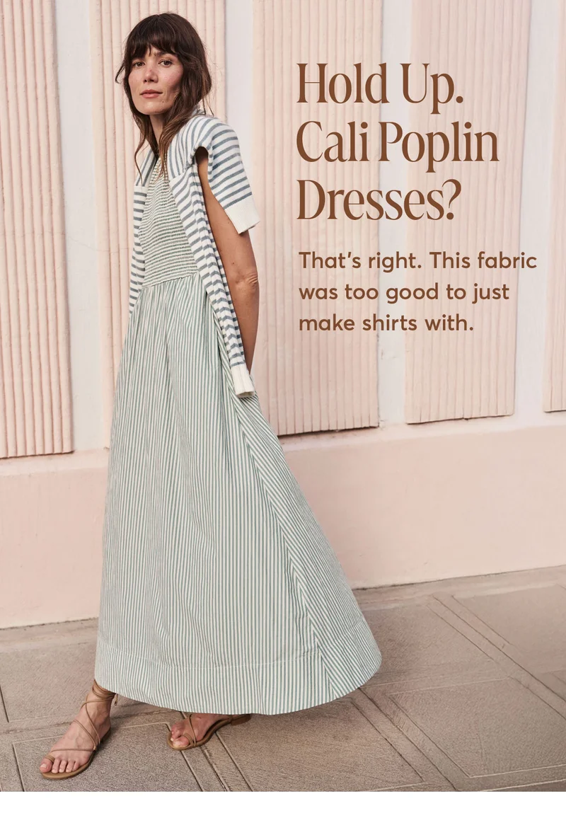 Cali Poplin dresses just dropped